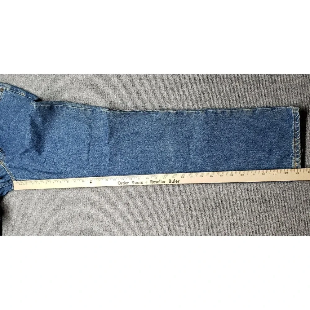 Vintage Calvin Klein Denim Jeans Womens 10 Blue Solid High Rise Union Made USA